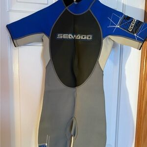Sea-Doo Kids Rashguard - Blue and Gray